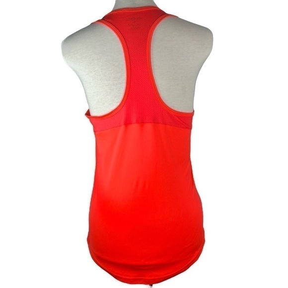 REEBOK racerback tank neon orange mesh insert on back branded size S - Picture 5 of 11